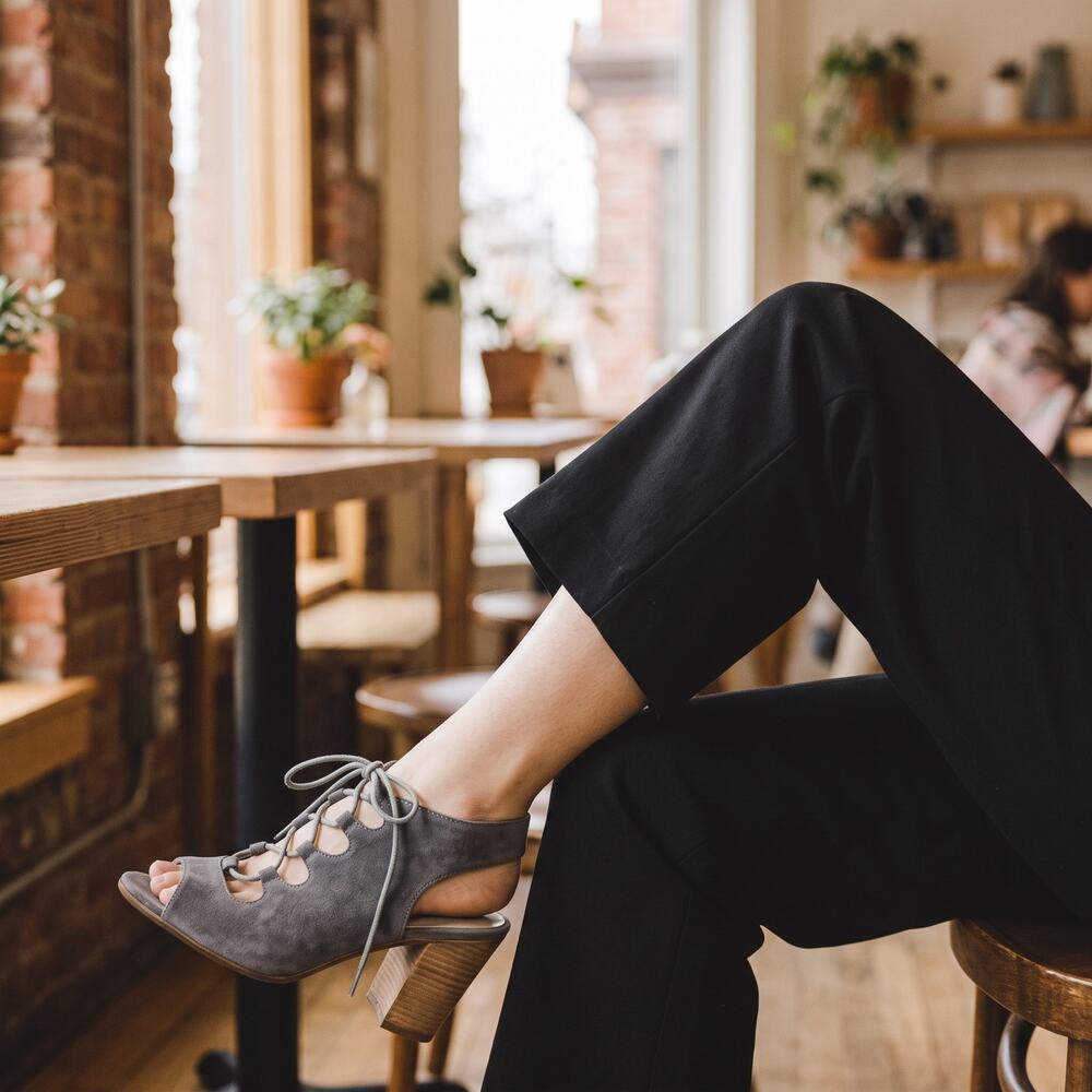 Catherine Malandrino Cipan Lace-Up Slingback Sandals in grey 8 IndieSleeze Boho